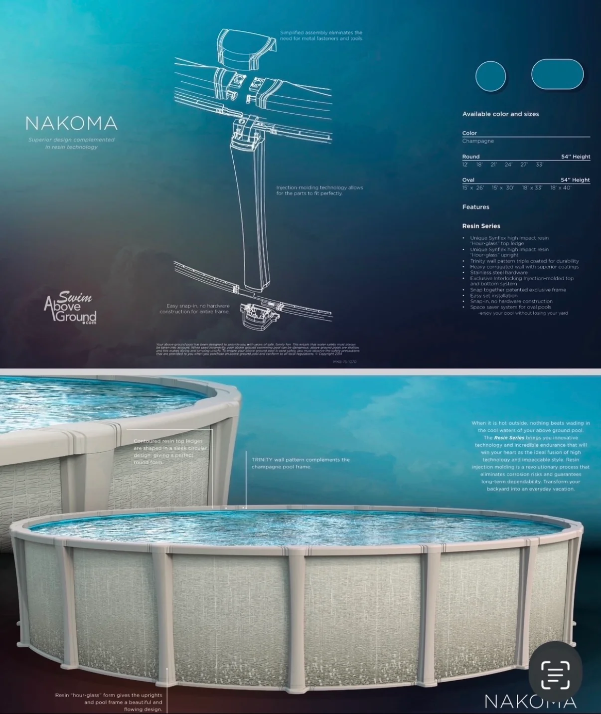 Nakome Matrix Sharkline Swimming Pool