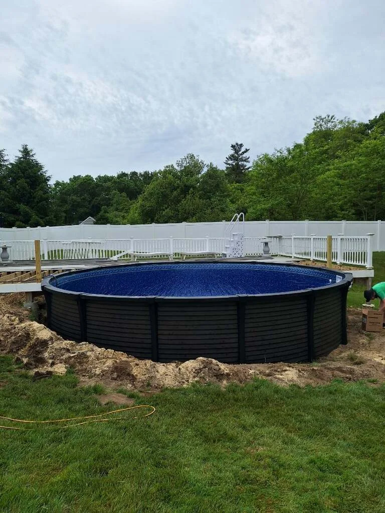 Above ground replacement pool